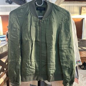 St. John Green Bomber Jacket